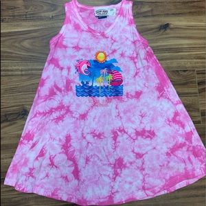 Ron Jon Cozumel tie dye girls dress coverup L NWT
